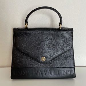 Valentino Garavani Embossed Leather Top Handle Bag Authentic